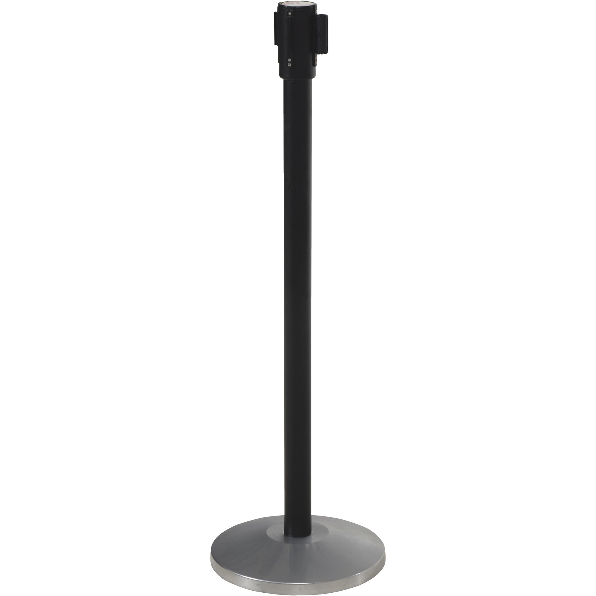 Vestil Indoor Personnel Guide Barrier - 40in.H, Black, Self-Retracting Web, Model# WEB-P